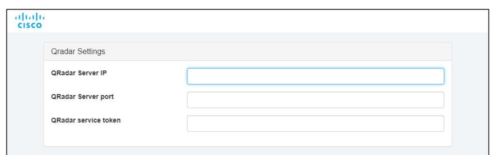 Configure the Cloud Security App for IBM QRadar - Qradar settings
