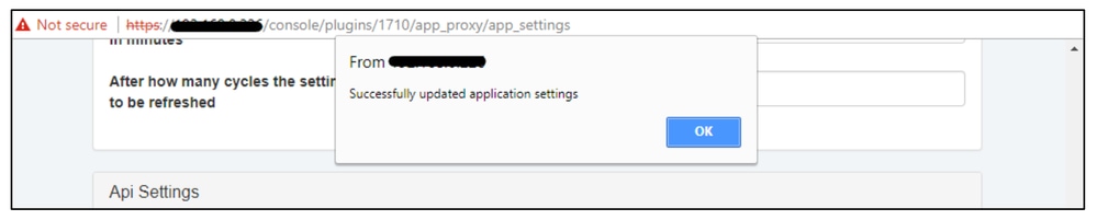 Configure the Cloud Security App for IBM QRadar - settings updated