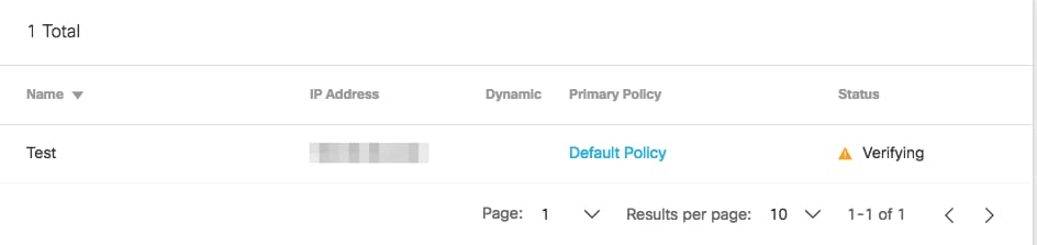 Verifying Network Status