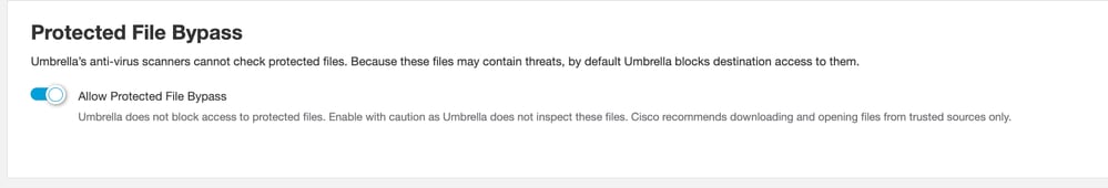Configure File Inspector to Allow Password-Protected and Other Non-Malicious Files - protected file bypass