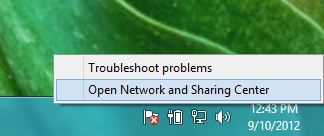 Open Network and Sharing Center