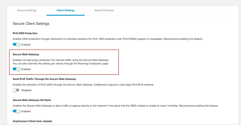 Prevent Installation of the AnyConnect SWG Module - Secure Web Gateway