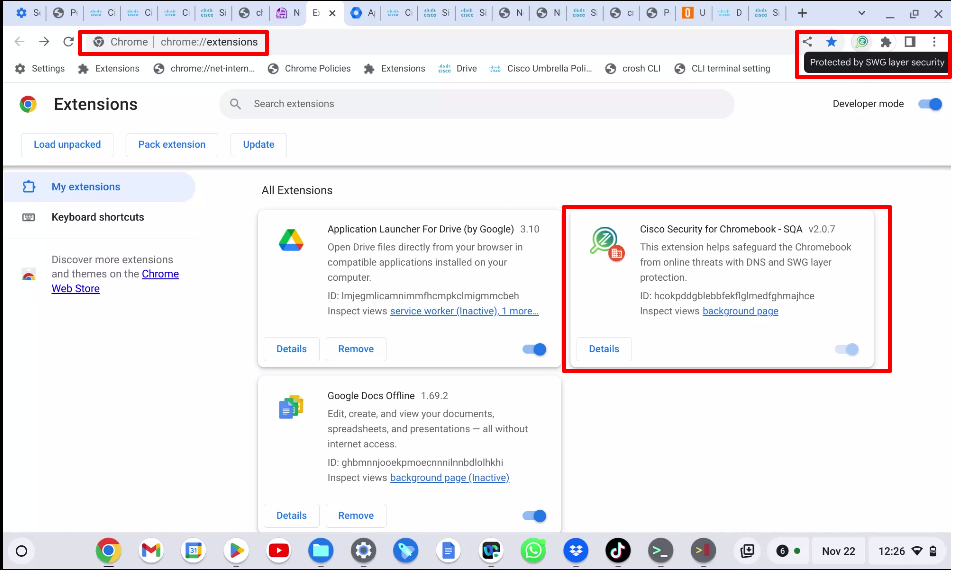 Capture and Export Troubleshooting Logs for Secure Client for Chromebook - Cisco Security for Chromebook