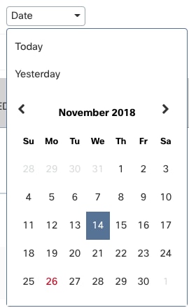Understand Blocked Requests in the App Discovery Report - Date Picker