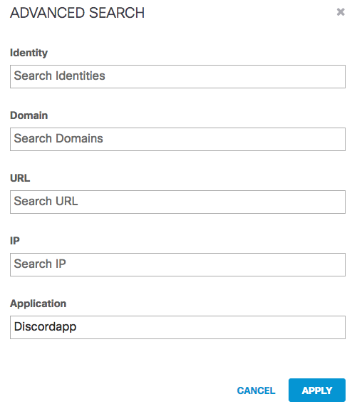 Understand Blocked Requests in the App Discovery Report -Advanced Search