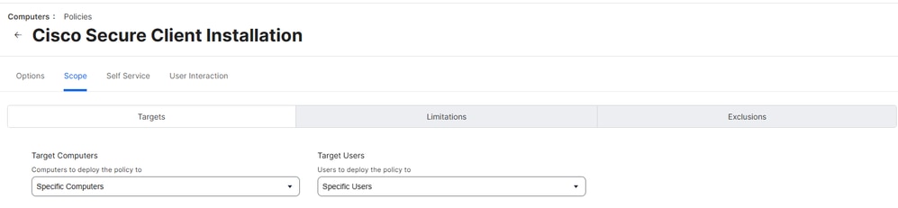 Scope of Devices or Users
