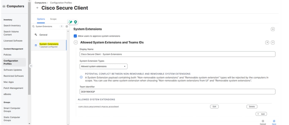 System Extensions
