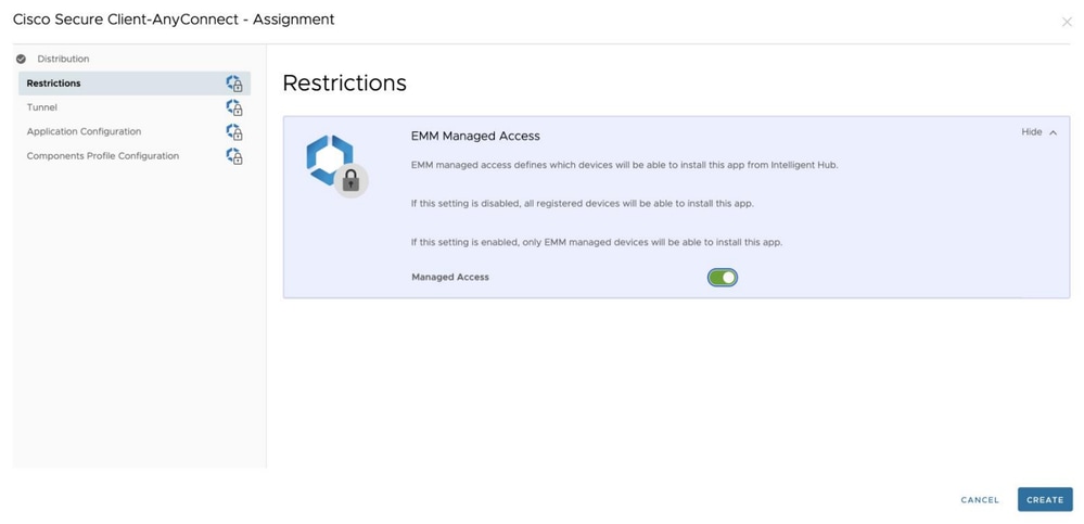 enable managed access