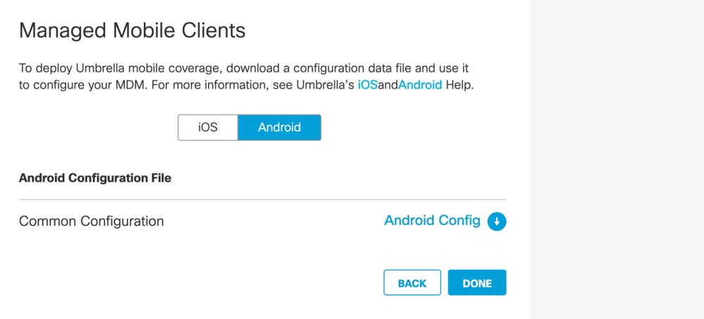 download android config file