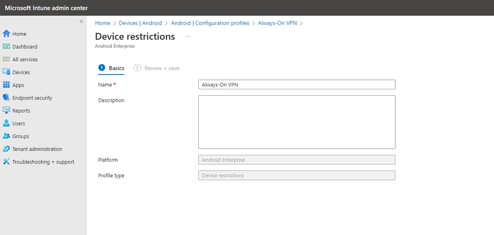 intune device restrictions