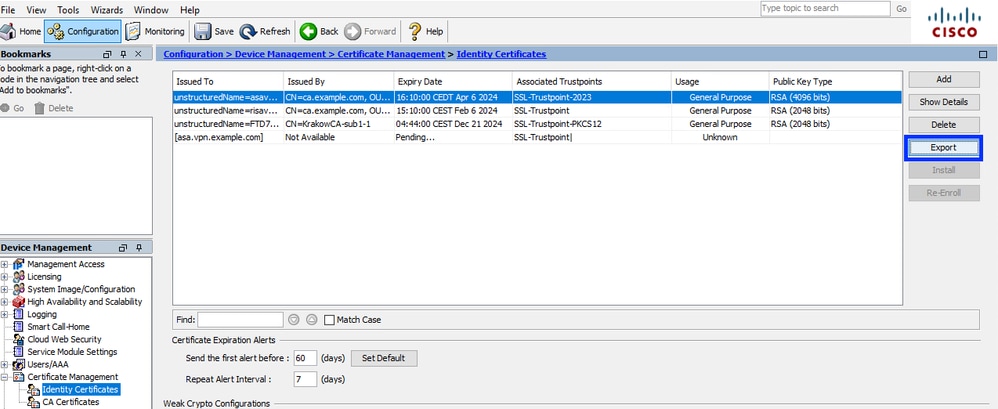 Cert Export 1