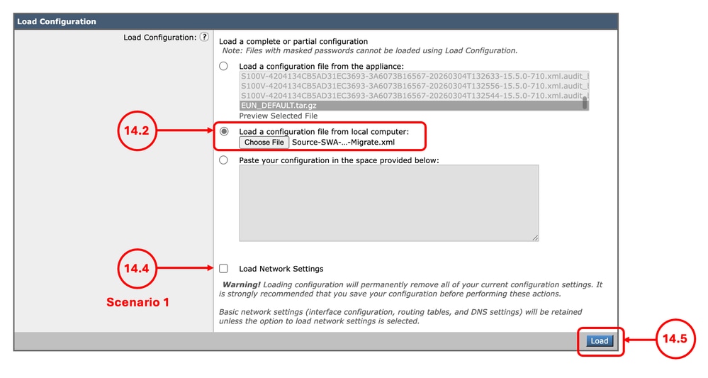 Image - Importing the Configuration