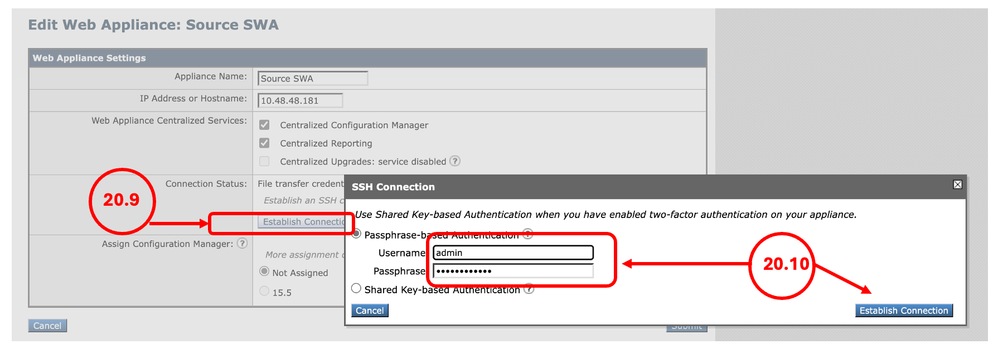 Image - Establish Connection to the SWA