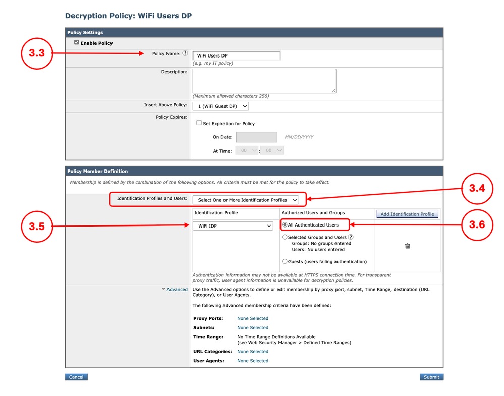 Create Decryption Policy for Managed Devices