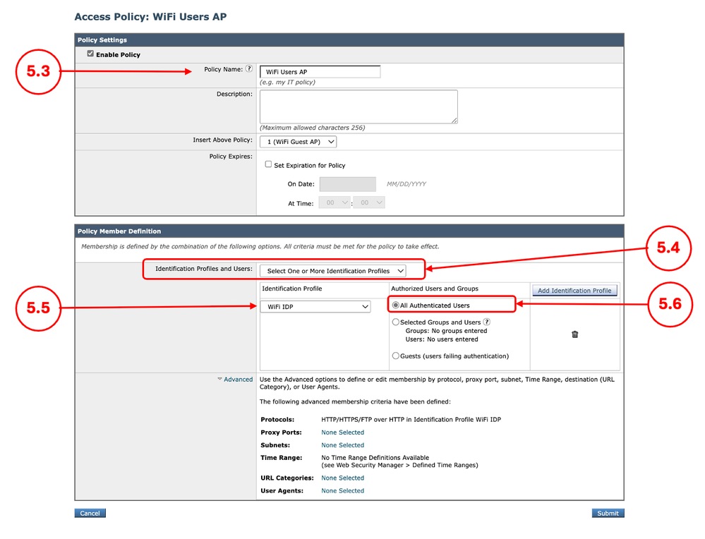 Image - Access Policy for Managed Devices