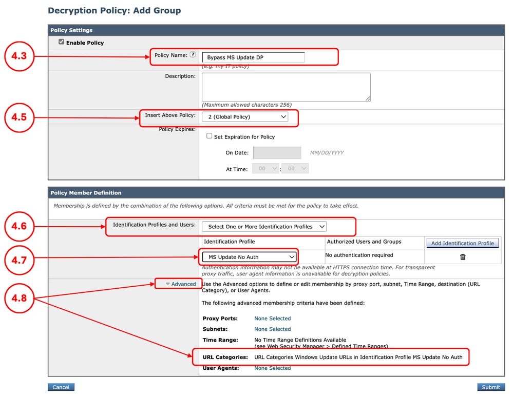 Image - Create a Decryption Policy