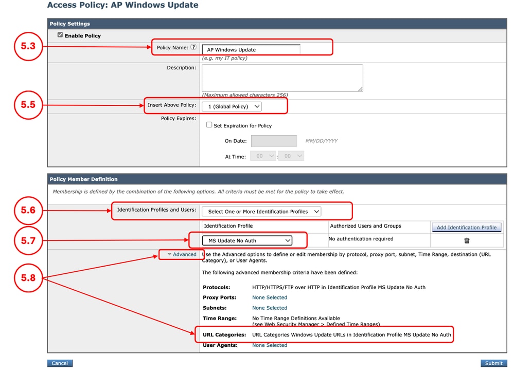 Image - Create the Access Policy