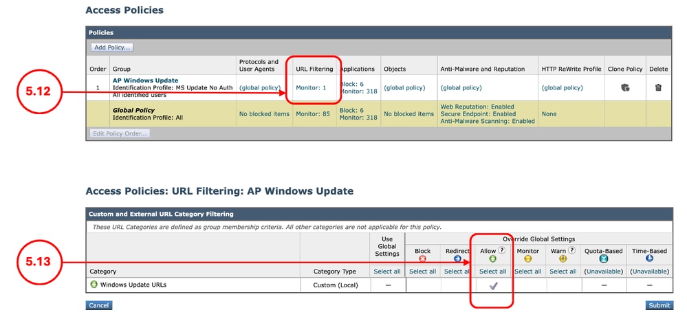 Image - Set the Action Allow for the URL Category