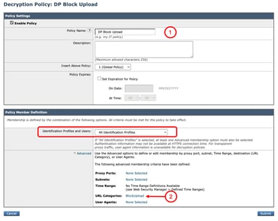 Image - Create a Decryption Policy