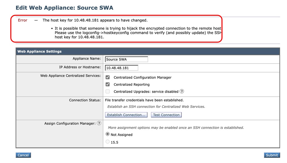 Image - Host Key Appears Changed