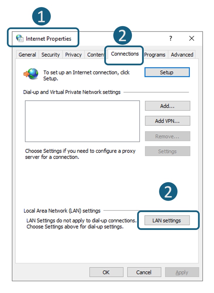 Image - Navigate to Lan Settings