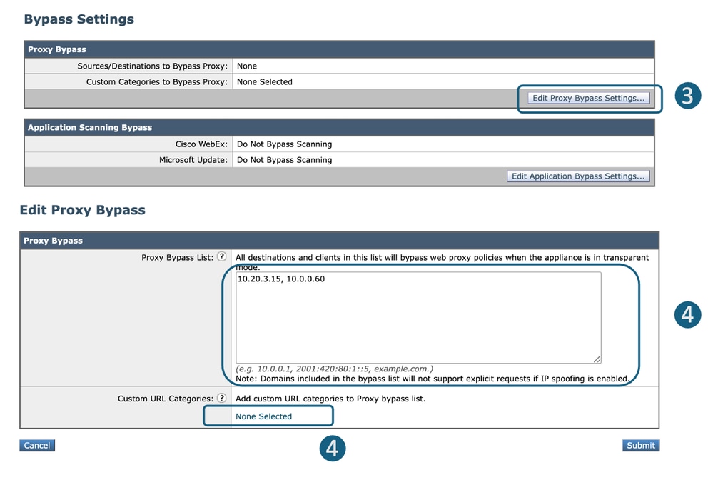 Image - Configure Bypass Settings