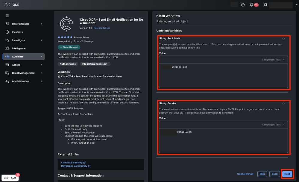 Assign Variables for Workflow
