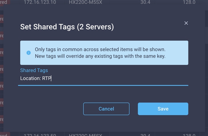Setting Tags on multiple objects