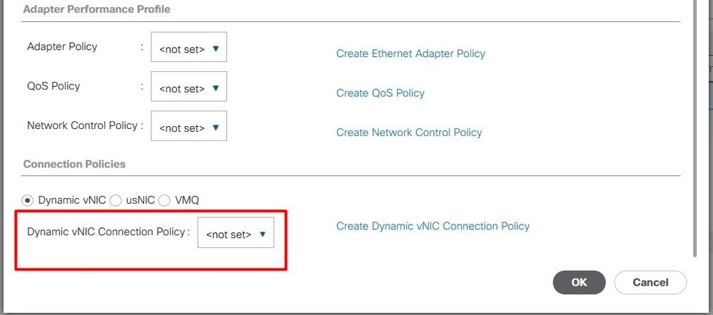 Dynamic vNIC Connection Policy in UCSM