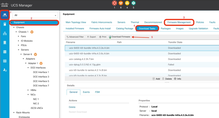 Upload Server Software Bundle into UCS Manager