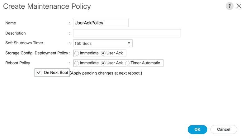 Create Maintenance Policy