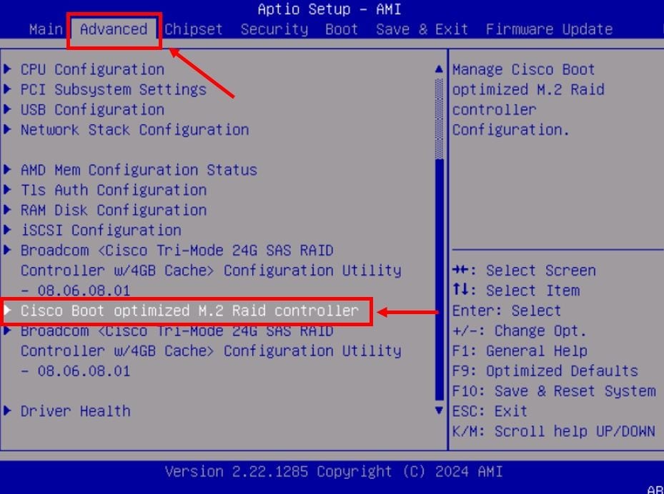 Advanced BIOS Settings