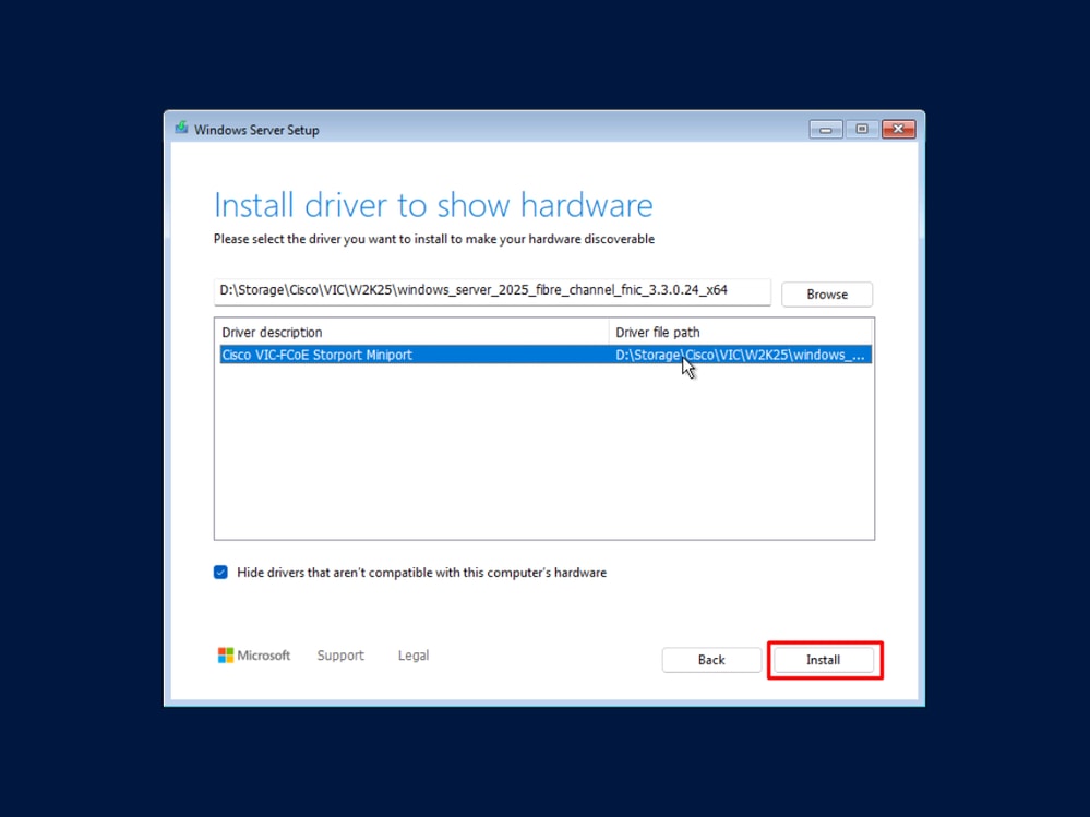 Install drivers