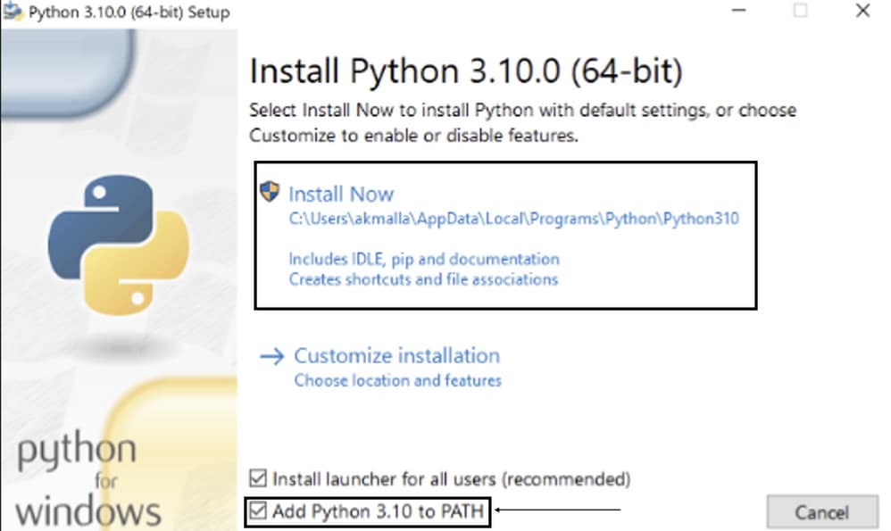 Python Installatio Wizard