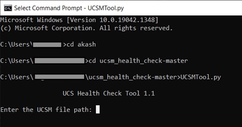 Executing the Tool and Running UCSMTool.py