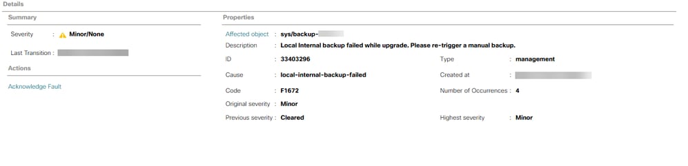 Manual Backup Triggered
