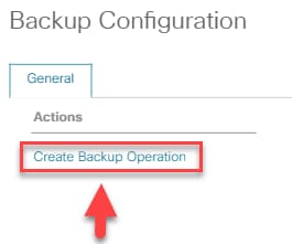 Create Backup Operation