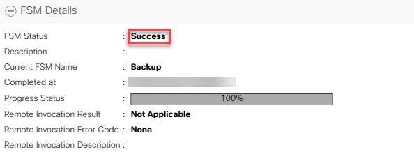 Backup Success