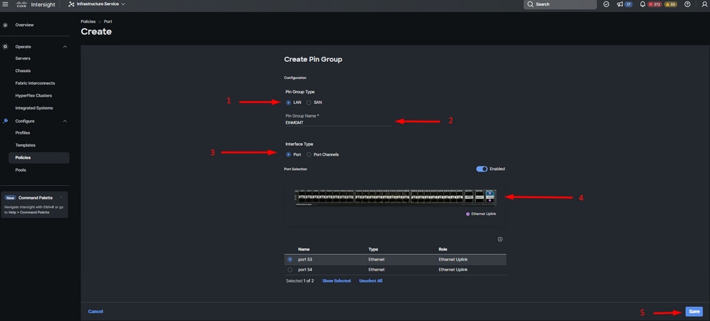 Pin Group for Management