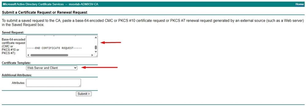 Generate a Certificate to use in the Key Ring created