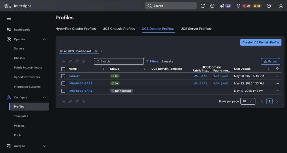 Select US Domain Profiles