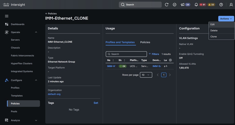 Edit Ethernet Network Group Policy
