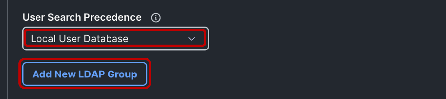 Select the Search Precedence