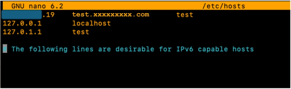 Add the IP to the hosts file