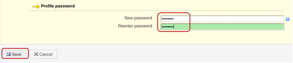 Assign a password