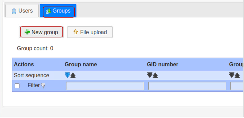 Select New Group