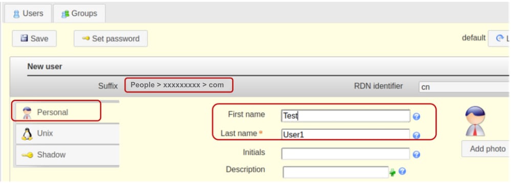 Populate the required fields