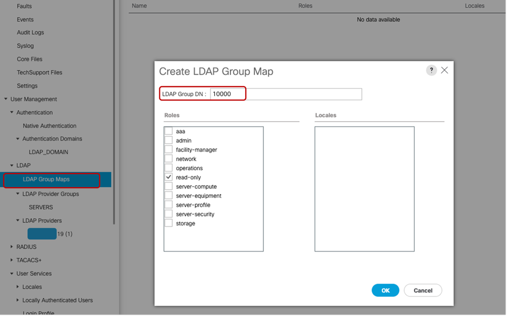 LDAP Permissions UCSM