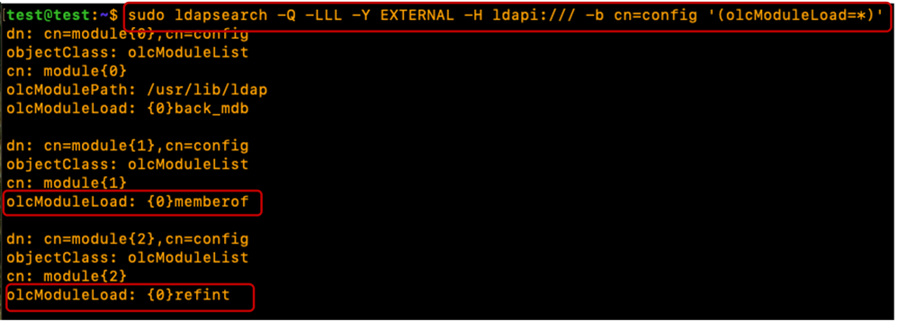 Verify ldap search