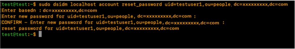 Create the password for the testuser1